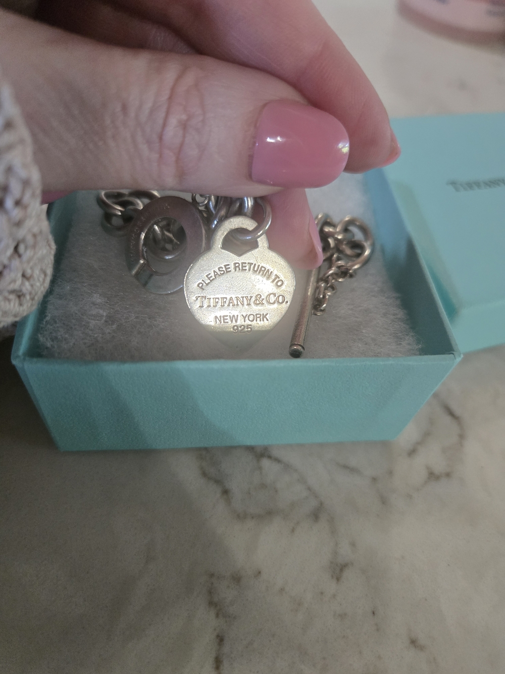 ✨ SALE Return To Tiffany's Heart Charm Bracelet w/ Box - Picture 11 of 15